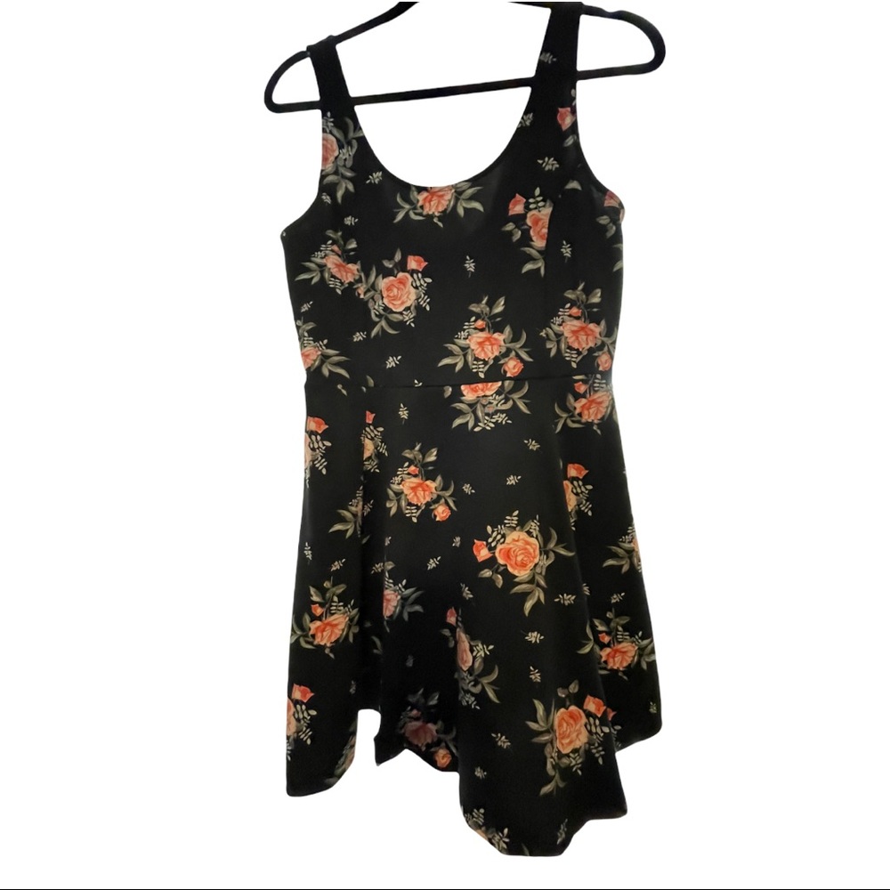 H&M Fit & Flare Floral Tank Dress